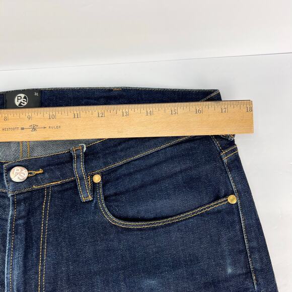 NEW PS by Paul Smith Tapered Fit Blue Dark Wash Denim Jeans 31X34 Tall - Picture 15 of 16